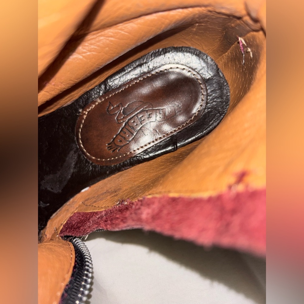 Freebird by Steven Wine Leather Buckle Strap Ankle Boots - Picture 8 of 13